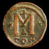 Follis of Anastasius I from Constantinople.