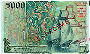 Billete portugus 