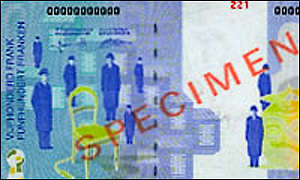Billete belga con Ren Magritte